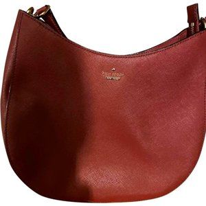 Kate Spade Burgundy Leather Hobo Bag